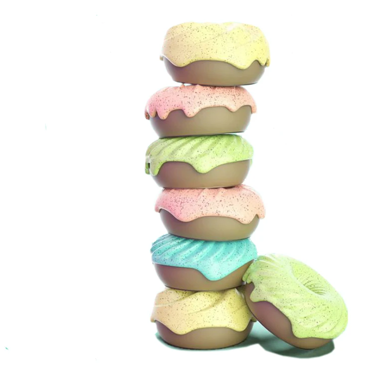 4Pcs Car Essential Oil Diffuser Vent Clips Donut Flavor Aromatherapy Air Freshener for Pets Nest, Toilets, Bookcases, Wardrobes