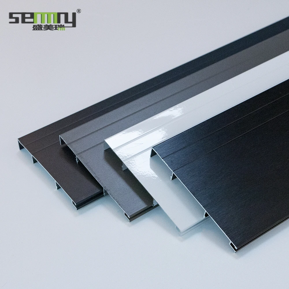 Wholesale Powder Coating aluminium Skirting Board Hotel waterproof aluminium floor side skirting