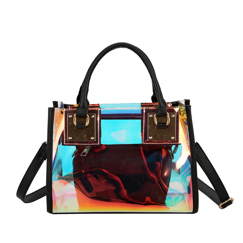 Hot Sell Silicone PVC Shoulder Bag Jelly Purse Luxury Ladies Woman Fashion Cheap Handbag