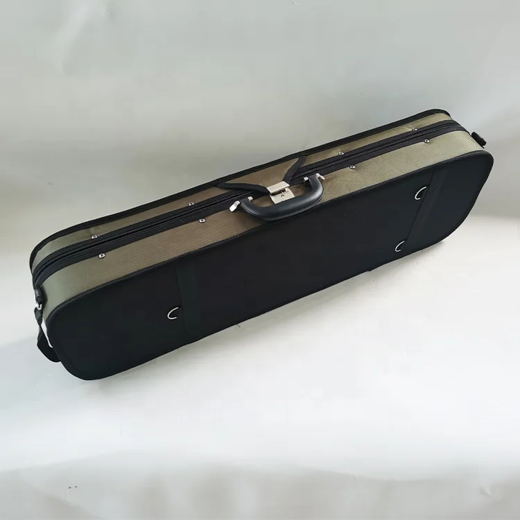 Advanced GSJ custom OEM  oxford cover  oblong foamed light hard violin  case 2004VA 4/4 3/4 1/2 1/4