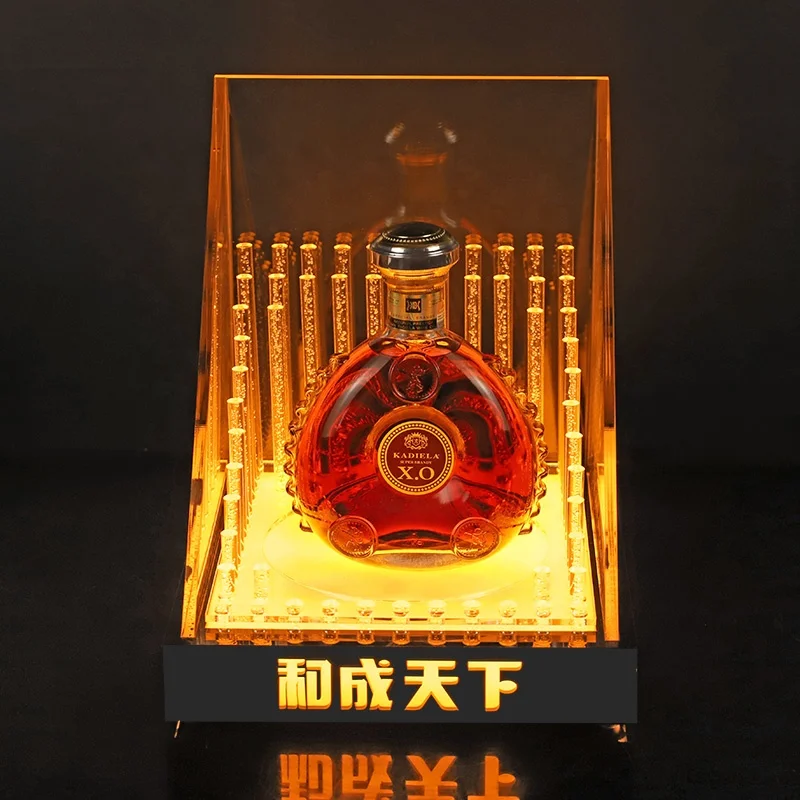 Hot Sale Wine Holder LED Display racks Bottle Presenter Glorifiers for bar night club party