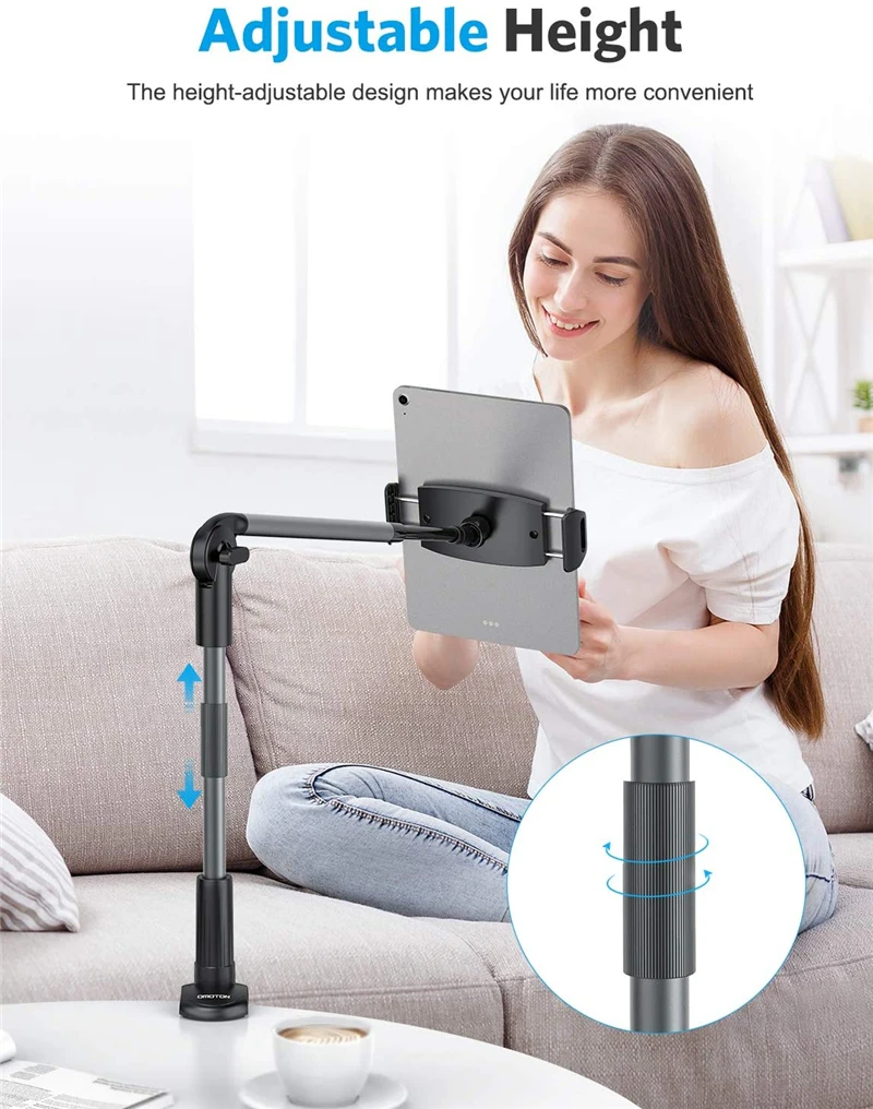 
Flexible Gooseneck Mobile Phone Holder Long Arm Clamp Mobile Phone Stand Cell Phone Holder Gooseneck Tablet Stand Holder for Bed 