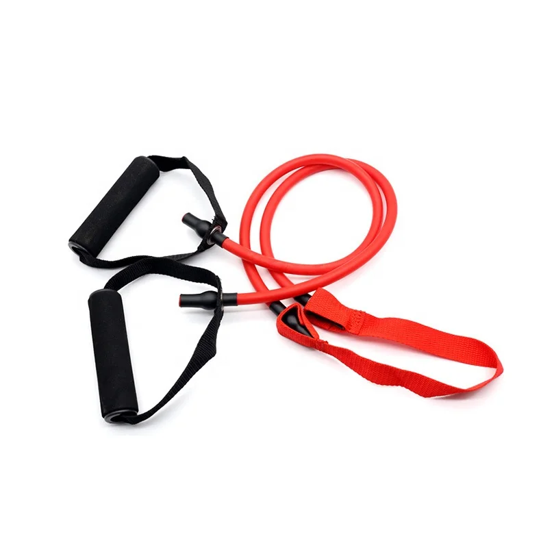 Exercise resistance tubing product fitness accessories high quality resistance band with middle strap