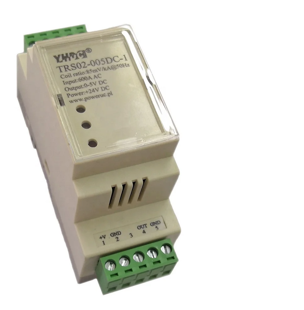 3 phase flexible Rogowski coil Integrator TRS03-001DC-3  100-6000A 0-1V DC output 24V DC external power supply