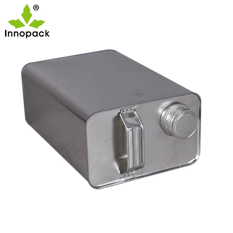 4 Liter 1 gallon Wholesale square paint oil tin cans fuel additive tinplate cans Oil Tin Can