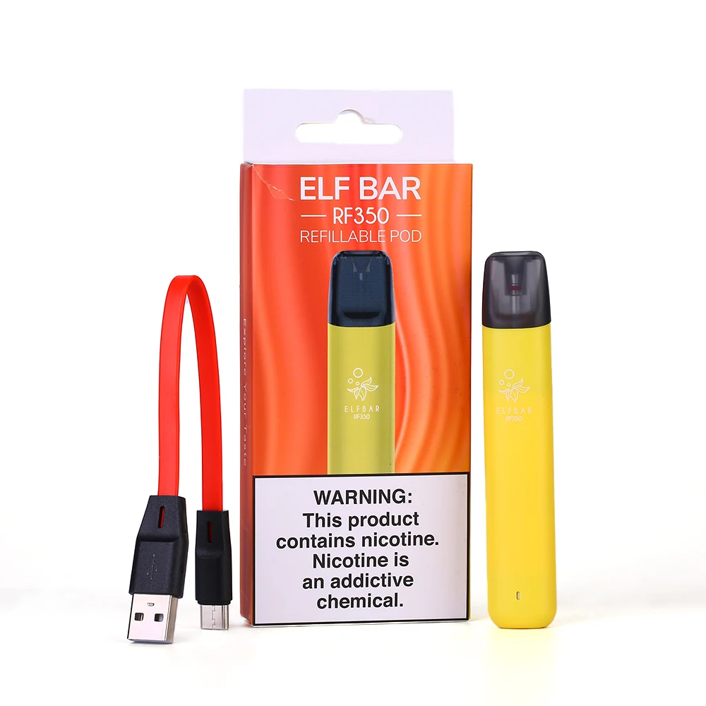  Оригинальная электронная сигарета Elf Bar RF350 350 мАч стартовый набор для плоской электронной сигареты