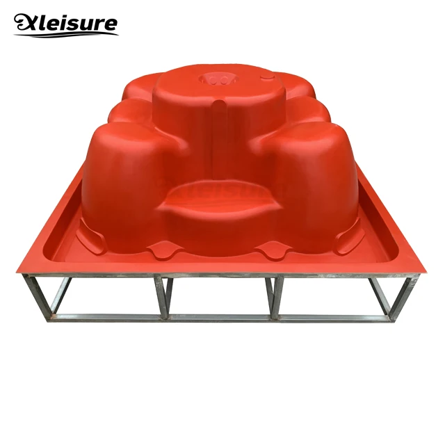 unique design square gel-coat spa hot tub mold (male mold) 8-person party spa mold bathtub mould
