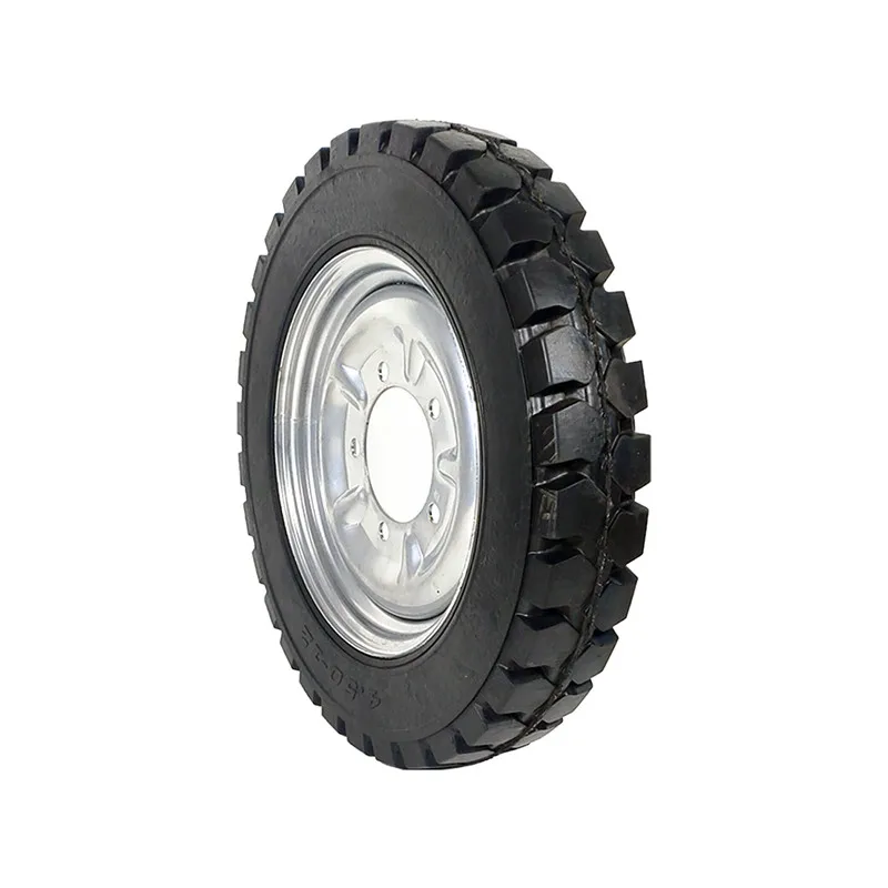 Inflatable rubber tire steel ring 300-8/400-8/400-12/450-12 solid tire for tricycles