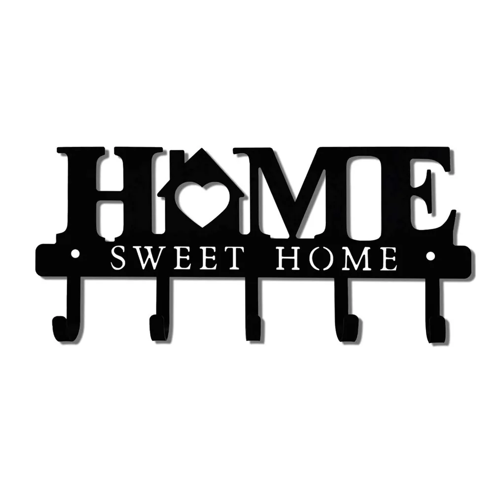 Creative Hot sale Laser cutting Puppy dog Metal Wall Hooks Hanging Mounted Key Racks Bedroom Foyer Living Room Pet Wall Decor