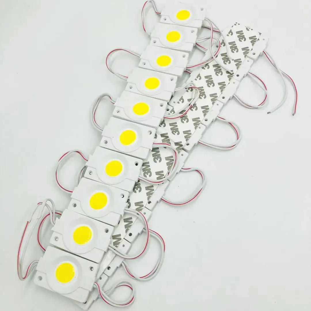 Хорошее качество для монет COB модуль 12v/24V 2 4 w 9 светодиодные чипы 240lm IP65 автомобиля задних сигнальных огней реклама знак светодиодный