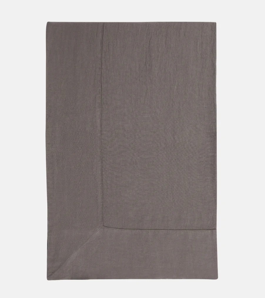 High quality charcoal grey solid color dyed stone washed linen top selling 100% linen clothing fabric