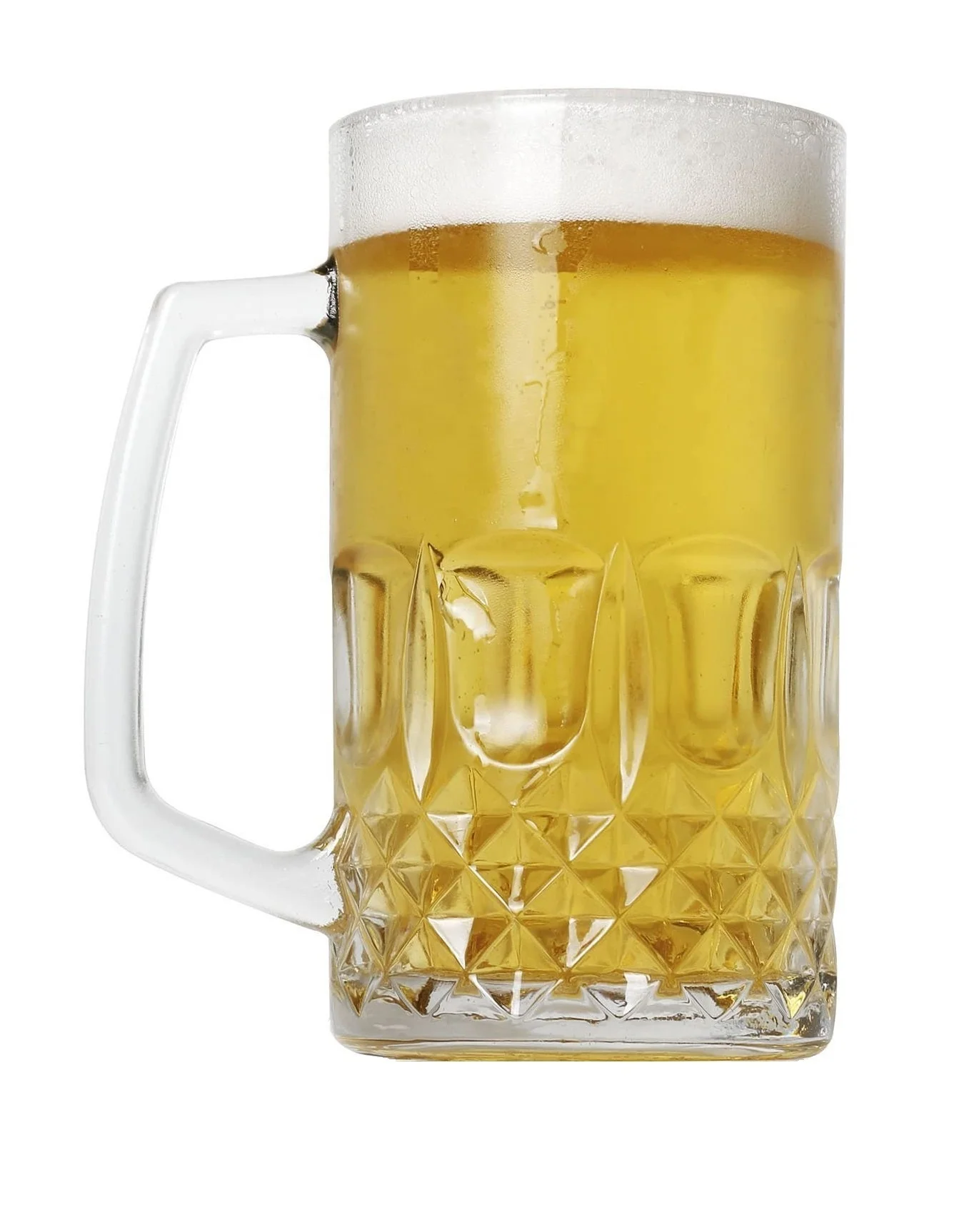 Promotional wholesale beer glass mugs drink glass cup glass beer mug cup beer stein for bar