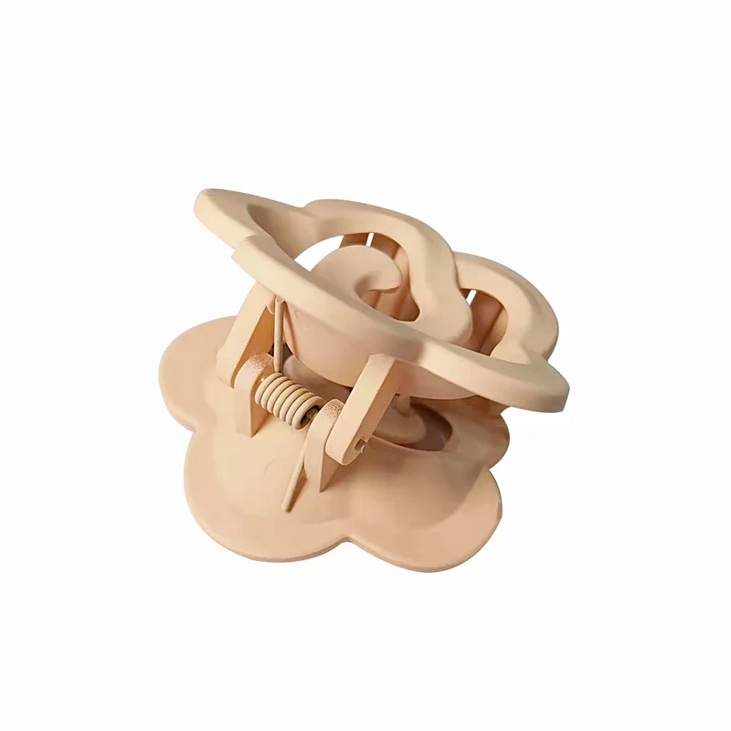 New Design High Quality Fashion Mini Hair Accessories Cloud Rose Flower Plastic Matte Girl Hair Clip