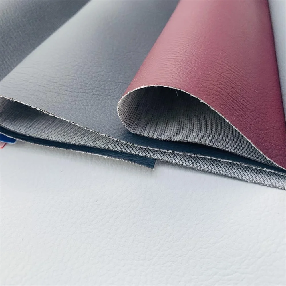 0.7MM 1.00MM  PVC  synthetic leather cotton knitted fabric PVC Rexine cloth Sponge leather car seat cover fabric material