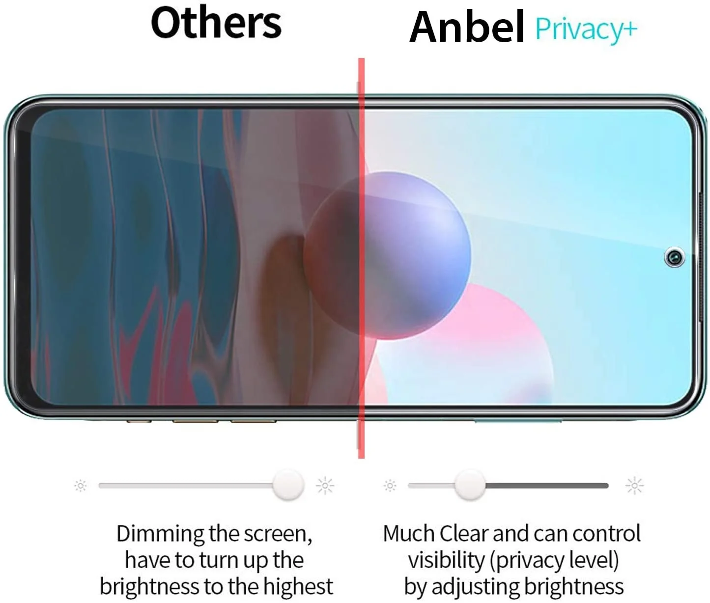 Защитная пленка для экрана из ТПУ Galaxy антишпионская круглая материала Anti
