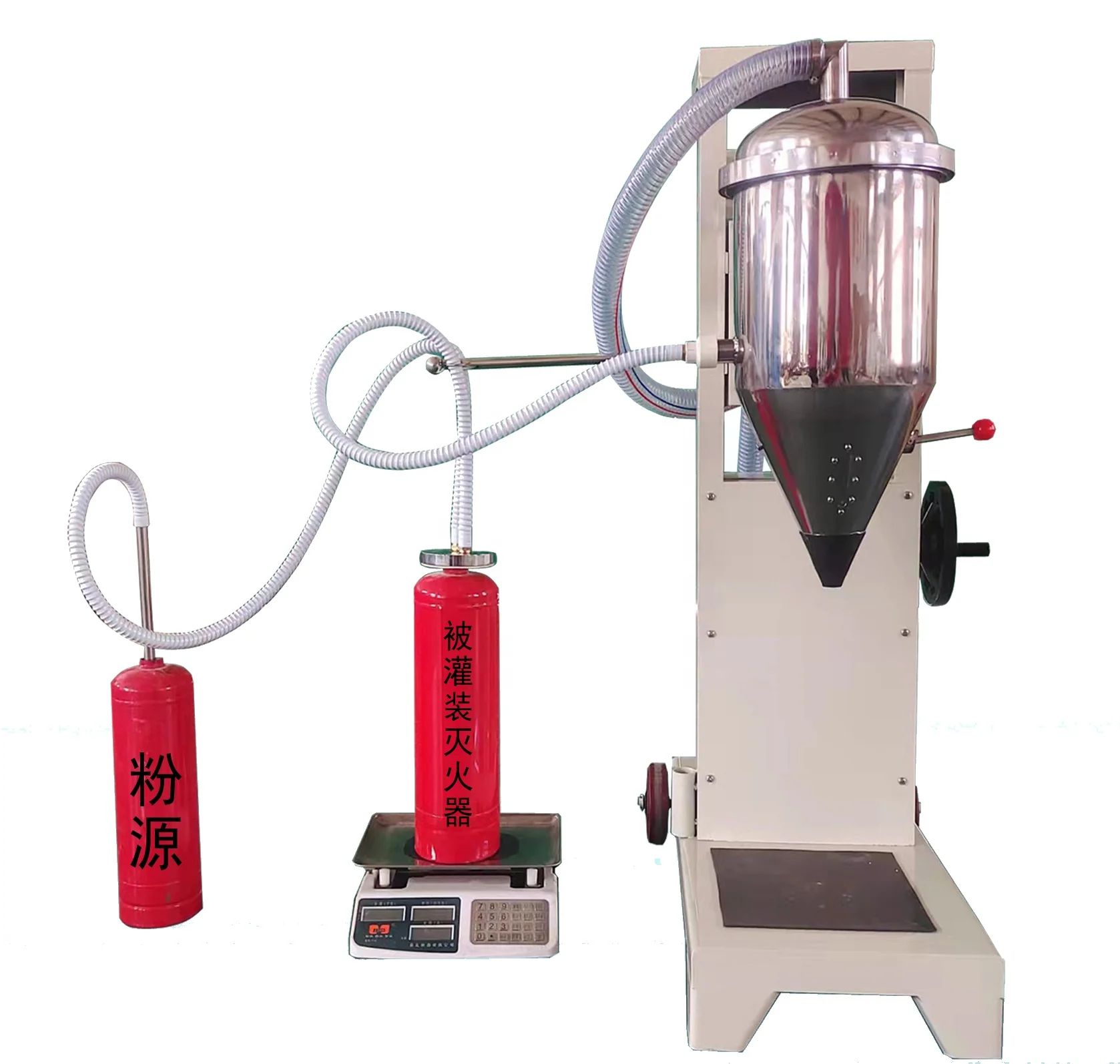40 years manufacturer dry chemical powder fire extinguisher  filling machine, abc powder filling machines