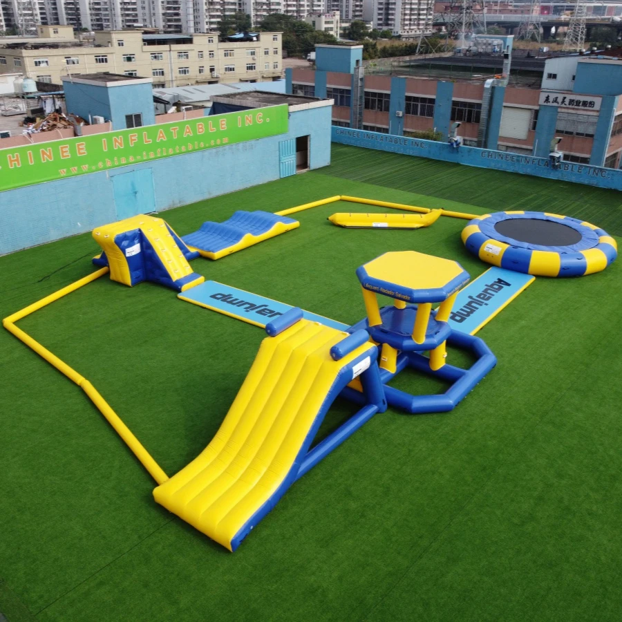 S58 Inflatable water park Aqua park Water Island inflatable water sport game for kids party events