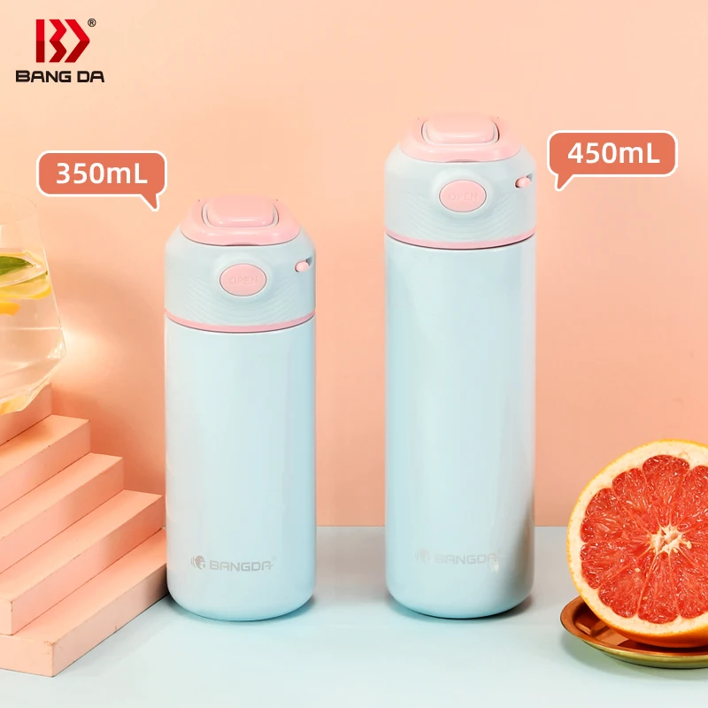 Bounce bottle OEM ODM  Thermos drinking bottle Insulated Tumbler stainless steel 350ml/450ml