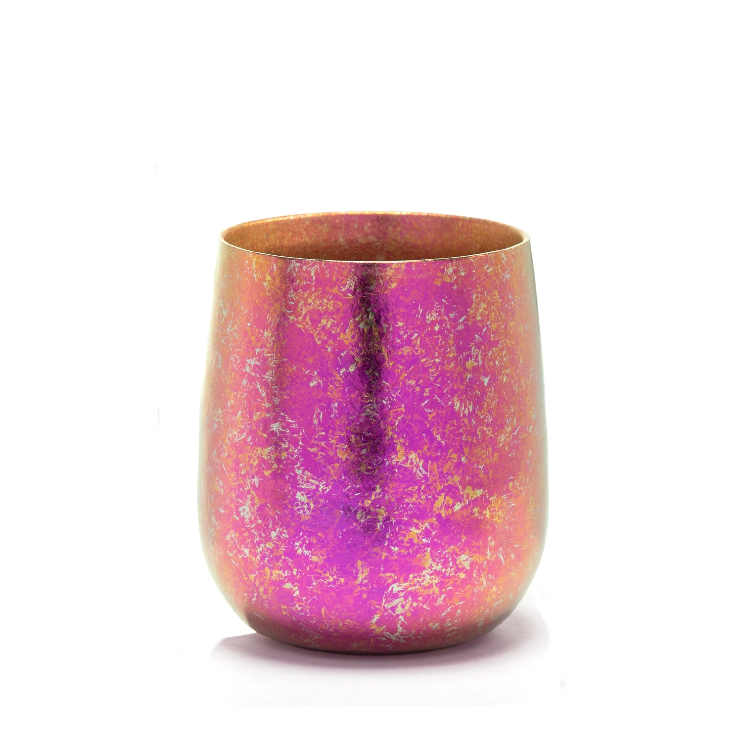 TITO 7.7oz 230ml Pure Titanium Tumbler Cup Crystal Reusable Healthy Colorful Lightweight Water Cup Double Wall with Ice Mugs