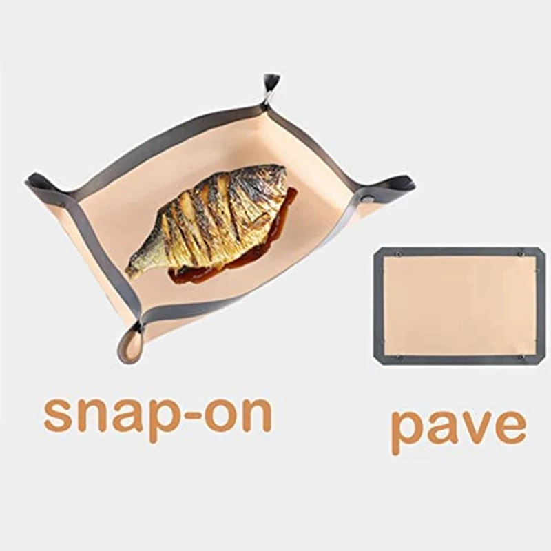 Fiber Baking Tray Mat Non-stick Silicone Oven Mat Roast Chicken Baking Mat