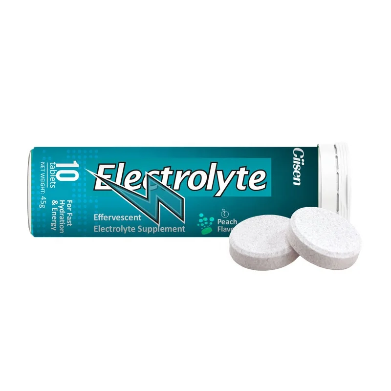 Custom logo Sports Nutrition Electrolyte Drink 20 effervescent Tablets Improve hydration fruits flavor free sample