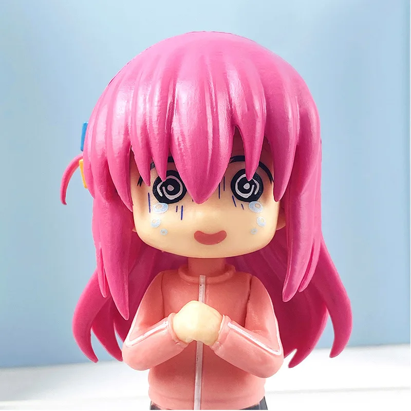 5 pcs/set Anime BOCCHI THE ROCK Q Version Cute Girl Doll Model Figure
