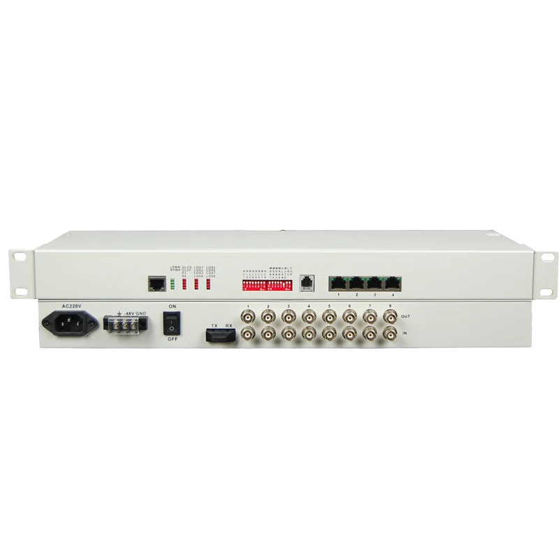 FCP-E8 8E1 PDH Fiber Multiplexer With 19 inch 1U Type