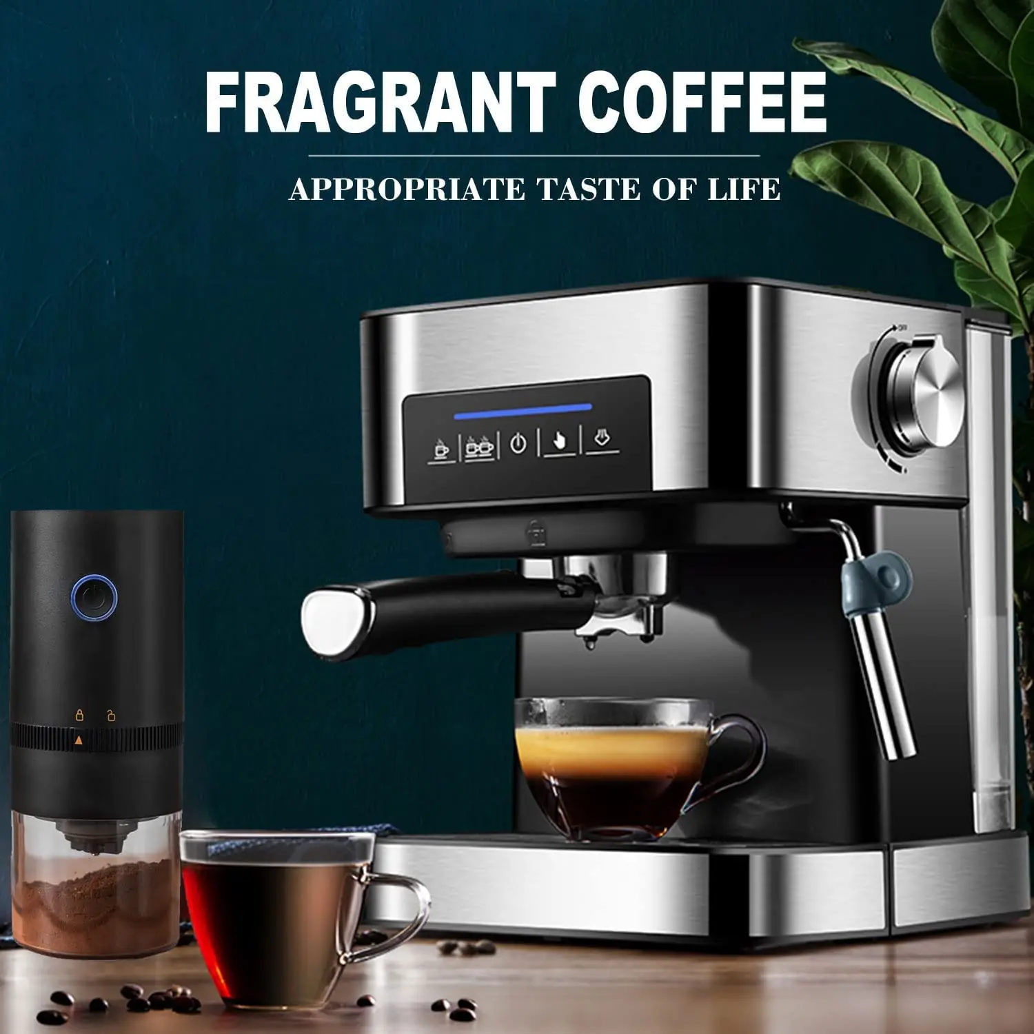 Professional Multifunctional Smart Home Electric 1 Group Boiler Espresso Machine With Digital Pressure Gauge Expresso Maker