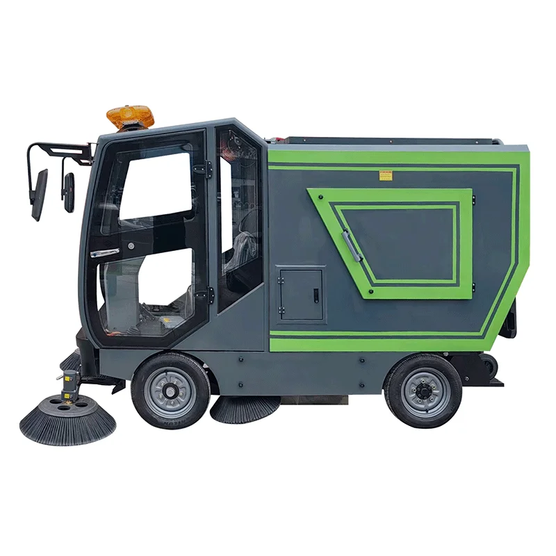Electric Ride-On Street Sweeper Machine Airport Runway Sweeper with High Efficiency for Cleaning Floors