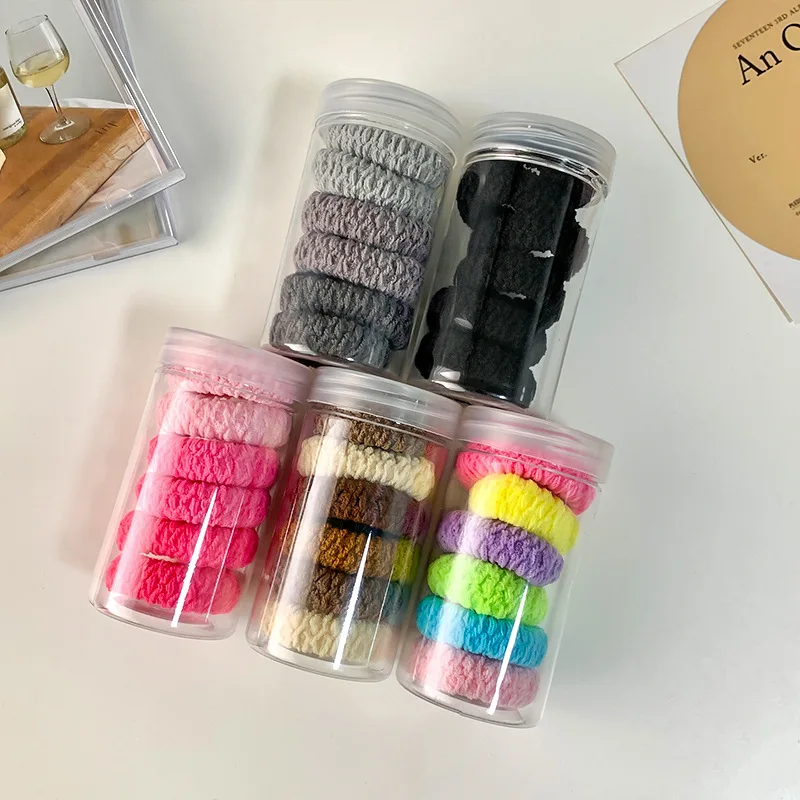 2023 kids hair band personalized 6pcs/set colorful hair rubber band for children kids