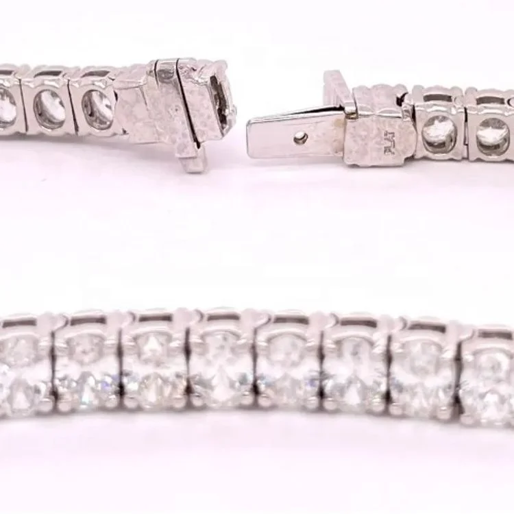 Daughter Girlfriend Wife Gift Timeless Classics Bridal 18 Karat White Gold Lab Oval cut Diamonds Tennis Bracelet