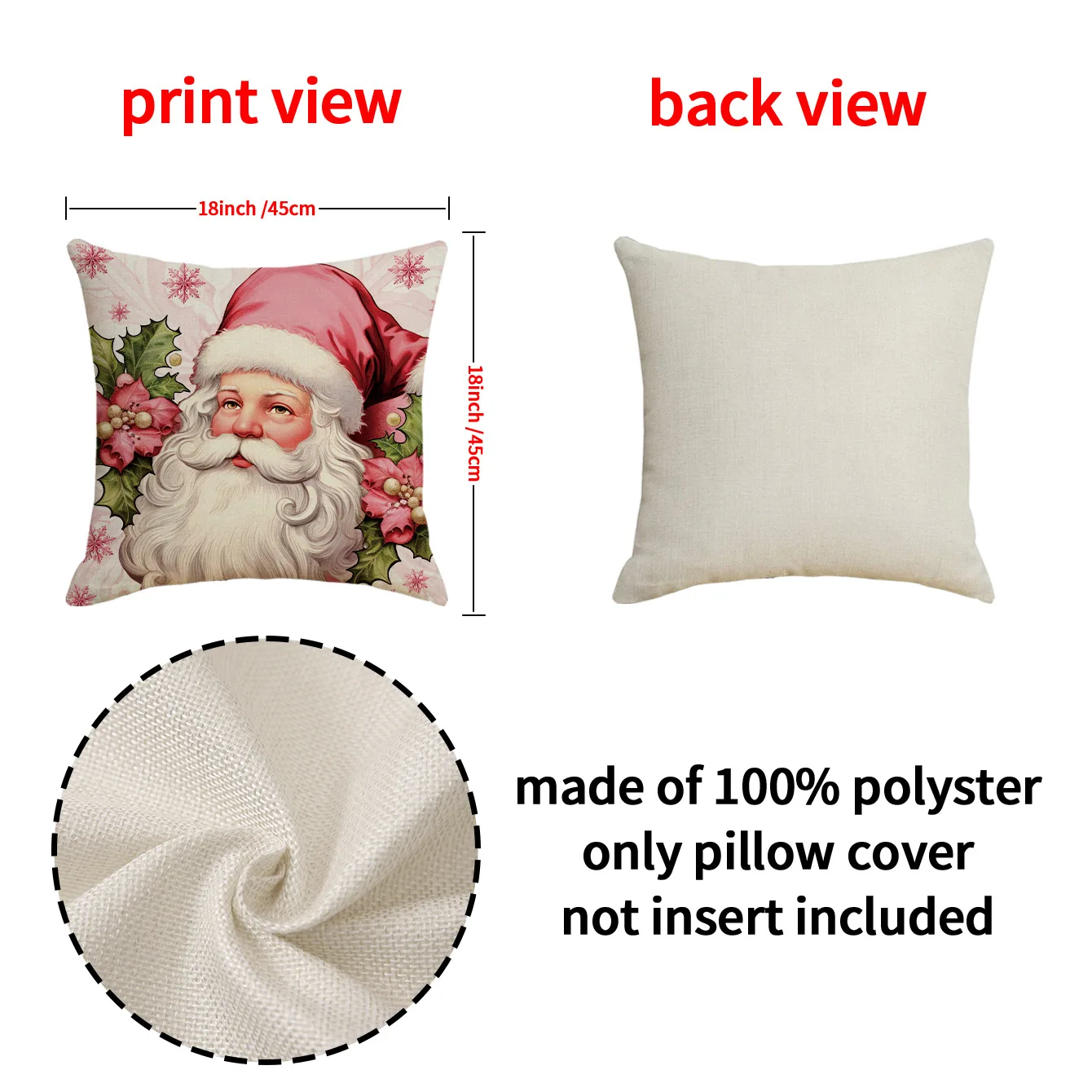 Wholesale Custom Christmas Deer Sofa Pillowcase Christmas Pillow Cover Home Christmas Decoration