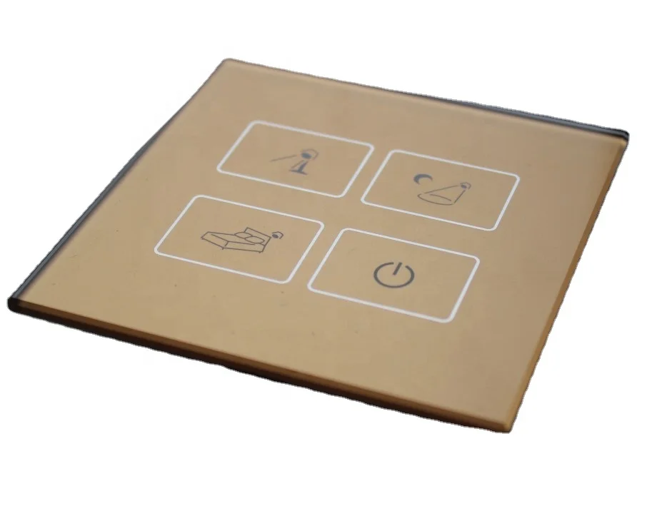 Custom Smart Touch Switch Screen Printed Glass - Tempered Quality Available in 1.8mm, 2mm, 3mm