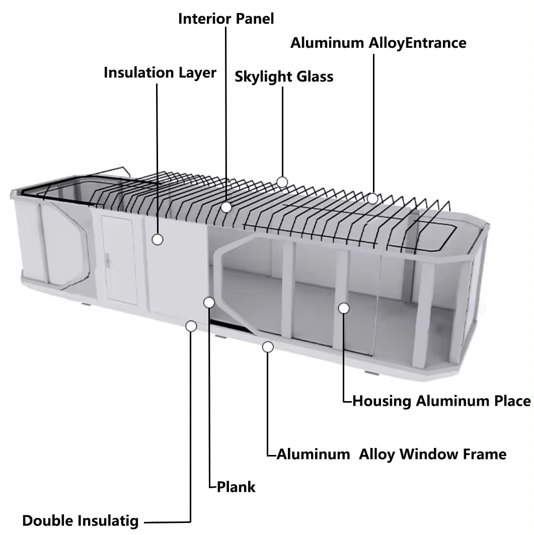 High Quality Chinese Manufacturer Space capsule Living House With bathroom