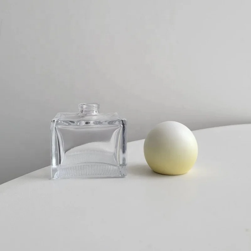 New empty glass perfumes bottles special bottom perfume bottle 30ml unique square perfume bottles