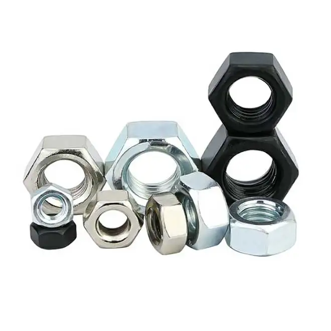 DIN934 Grade 8 hex nut galvanized Chinese nut manufacturing factory wholesale hex nut