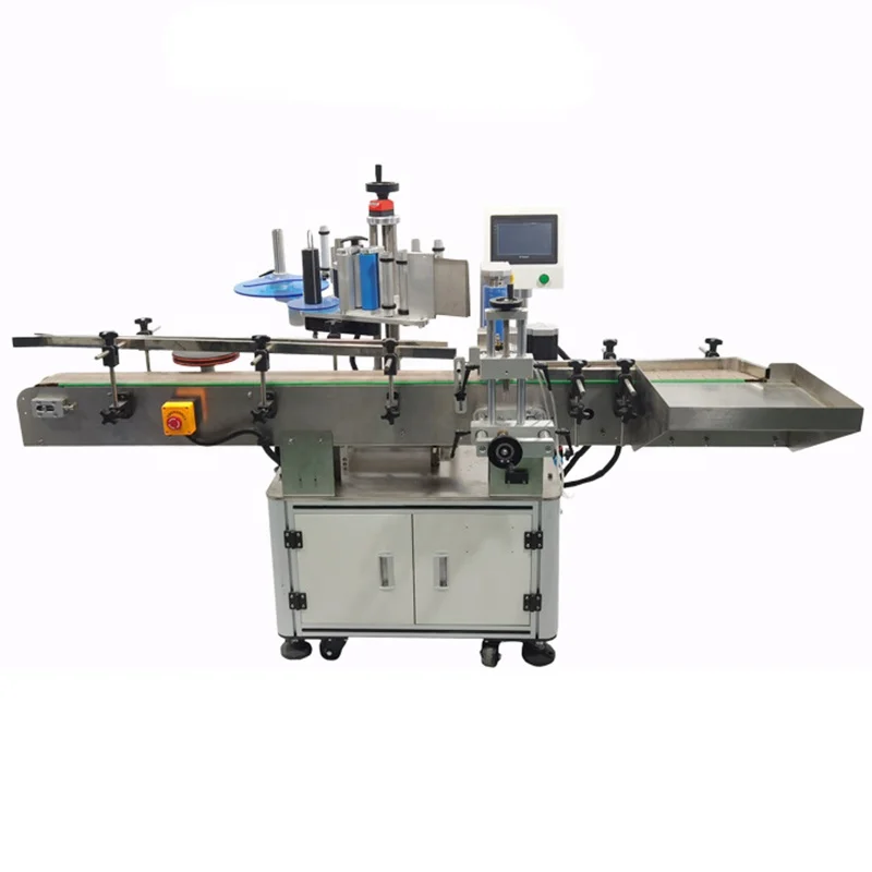 DOVOLL  Automatic Round Bottle Labeling Machine Label Applicator Food Can Vertical Roll Bottle Sticker Labeling Machine