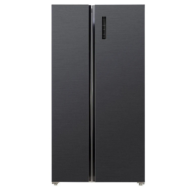Luxury black color home refrigerator side by side large capacity air cooling no frost CB certificate BCD-606W
