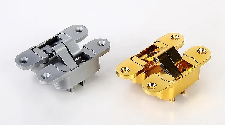 AKADA C118  GB #3 Zinc alloy, aluminium alloy 3d adjustable 180degree 60kg concealed door hinge for folding table, rebated door