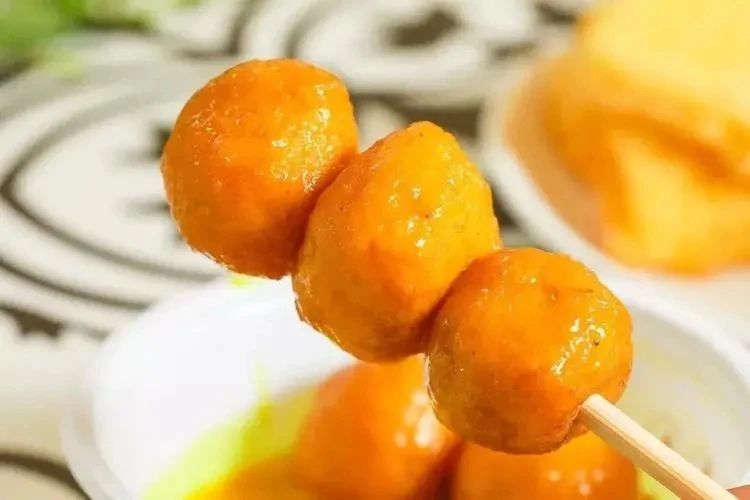 Fresh Frozen Curry Fish Ball Hot Pot Banquet Food Is Specially Supplied from CN;FUJ Bag Packaging Salty