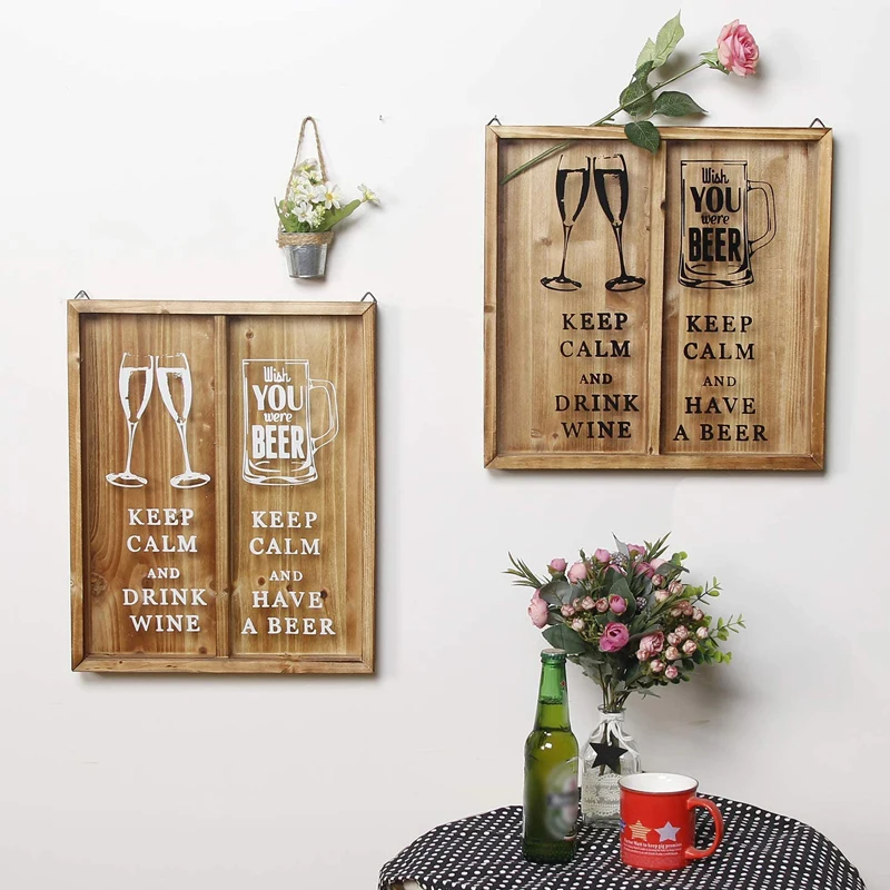 Оптовая продажа под заказ теневая коробка для вина держатель пивных