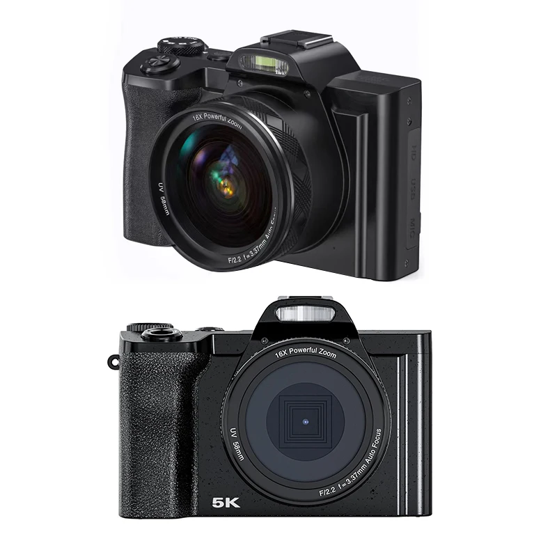 2023 Новая цифровая камера DSLR DC IPS экран профессиональная 48 МП 5 К с 3 дюймовым черным