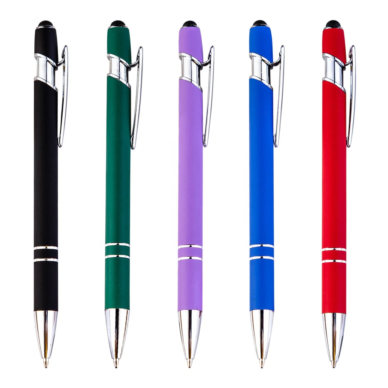 Wholesale touch tablet stylus pen advertising customize  logo metal ball ballpoint pen