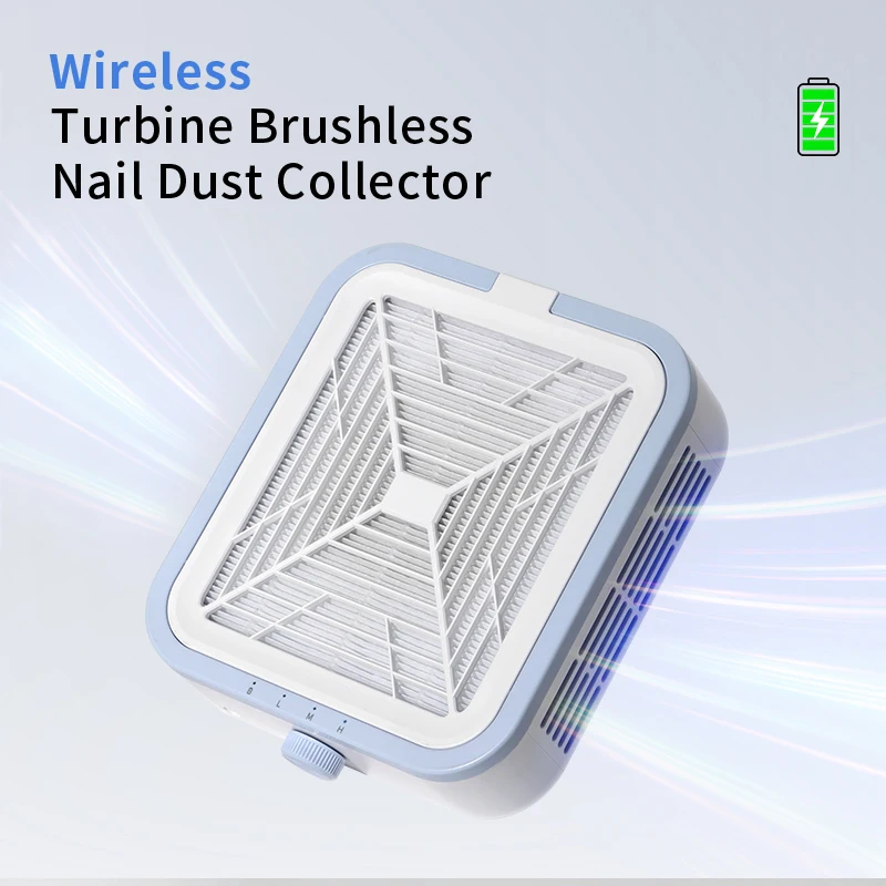 High Power 120w 12000rpm Popular Nail Dust Collector White Manicure Polishing Tool Acrylic Strong Nail Cleaner for Nail Salon