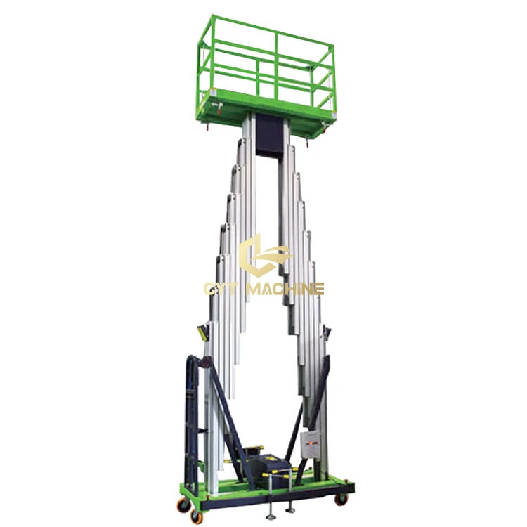 
Push Around Vertical Mast Lift Aerial Work Platform Lift Aluminum Lift 