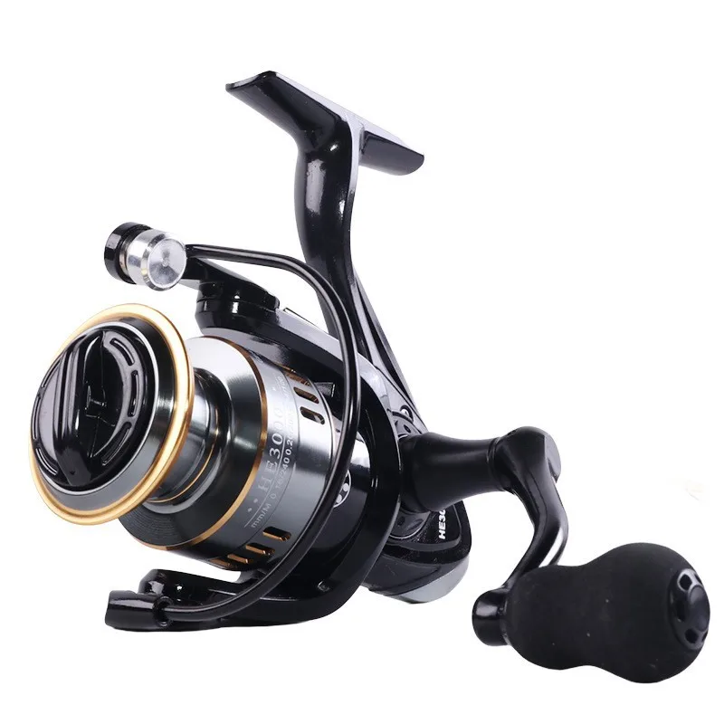 Fishing Reel HE500 800-7000 High Quality Spinning Reel Gear Ratio Spool Saltwater Reel Fishing 10KG Max Drag 5.2:1 8KG
