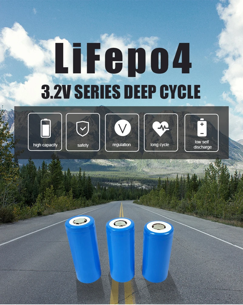 32700 6000mAh 3.2V Lifepo4 Rechargeable Battery 6Ah Battery Pack LiFePO4 Phosphate Grade A Cell For Electric Bike Scooter