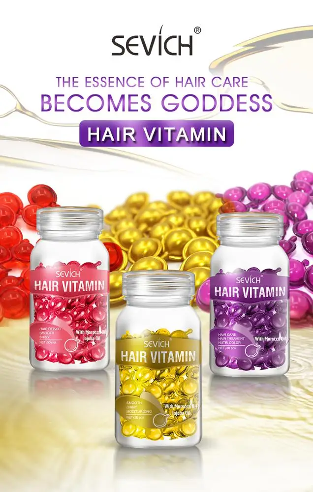 Wholesale OEM Keratin Hair Treatment SEVICH Hair Vitamin Serum Capsule