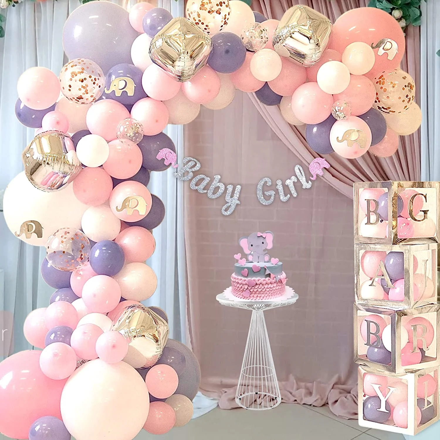 11 Year Party Supplier Wholesale Baby Shower Decorations for Girl & Boy Balloon Garland Arch Baby Shower Balloon Arch Decoration