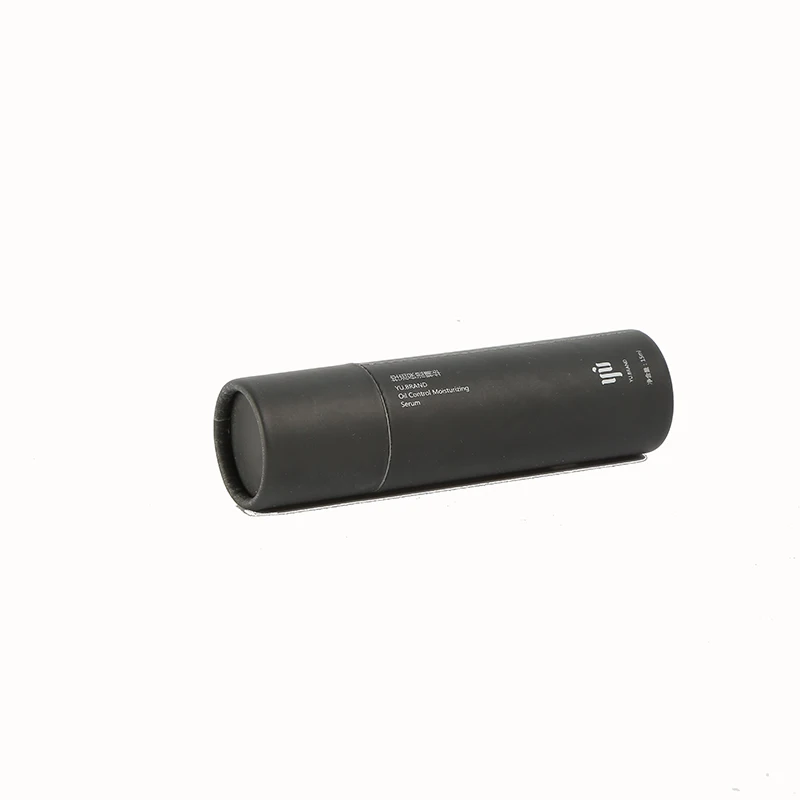 Luxury Biodegradable Black White Cosmetic Lip Gloss Cylinder Packaging Container Cardboard Packaging Paper Tube